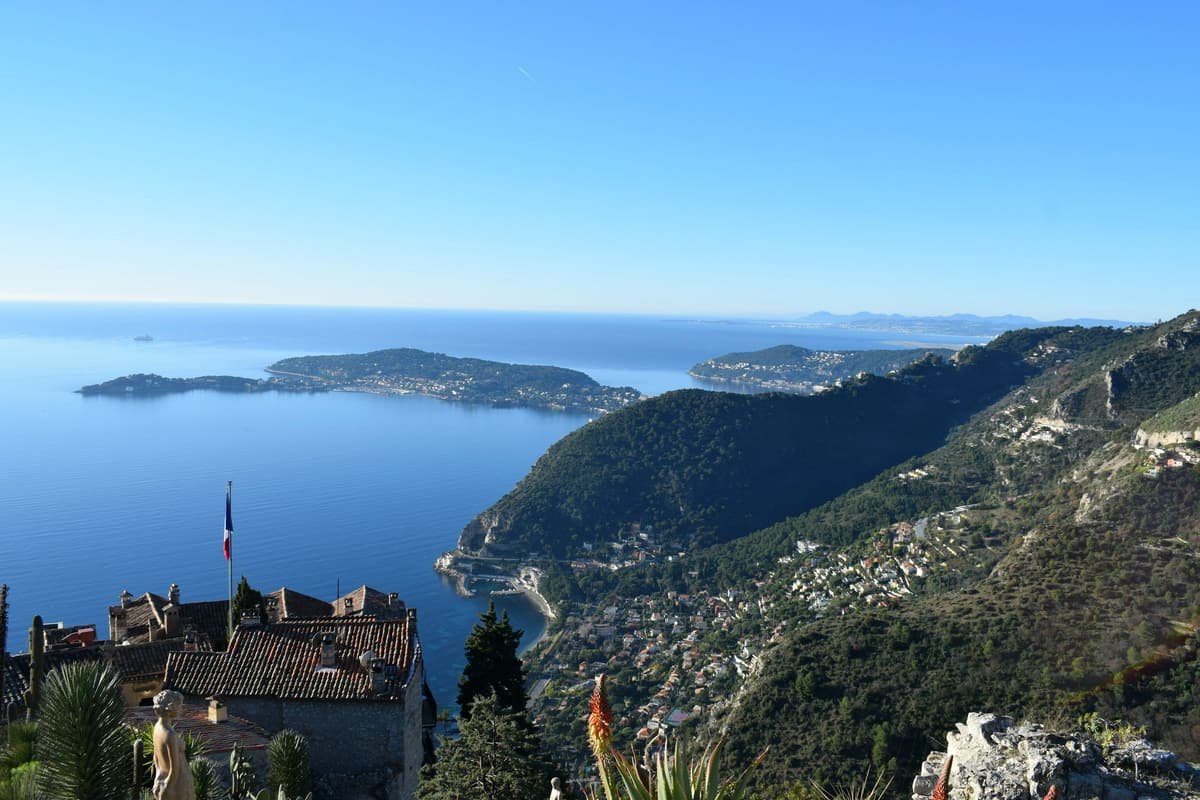 Cap-Ferrat seen from the corniche above Villefranche